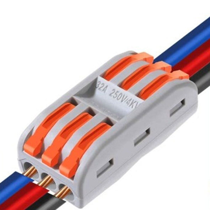 PK TOOL 65pc Terminal Block Lever Home Wire Connector Cable Clamp Nuts Reusable