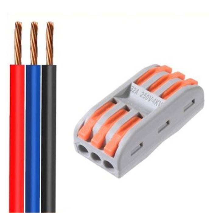 PK TOOL 65pc Terminal Block Lever Home Wire Connector Cable Clamp Nuts Reusable