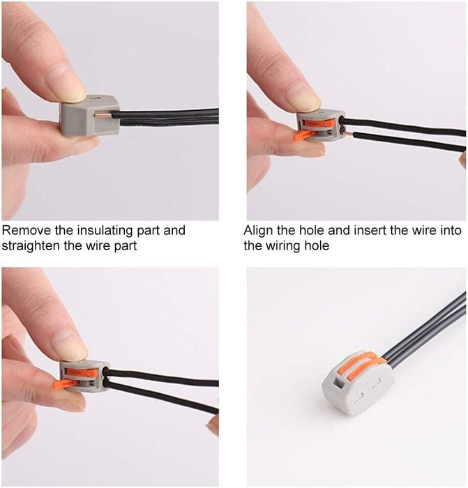 PK TOOL 65pc Terminal Block Lever Home Wire Connector Cable Clamp Nuts Reusable