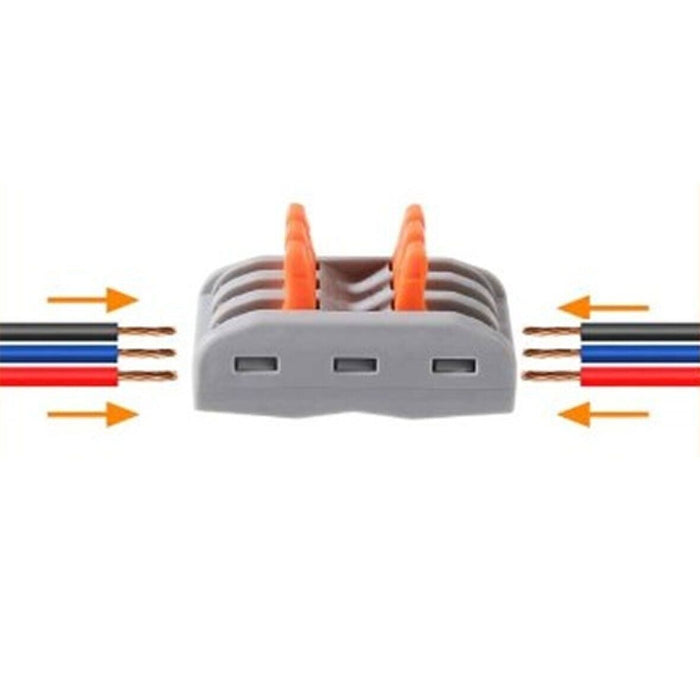PK TOOL 65pc Terminal Block Lever Home Wire Connector Cable Clamp Nuts Reusable