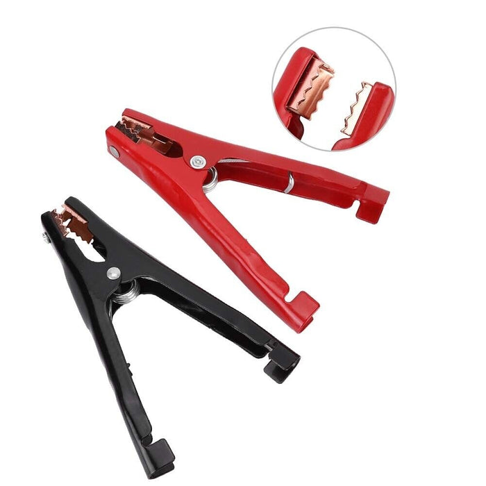 2PCMetal Car Battery Clip Crocodile Alligator Test Terminal Clamp 400A Red Black