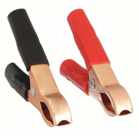 Charge Battery Charging Clamps 2Pc 50Amp Red Blk Cable Clamps Test Clips Automot
