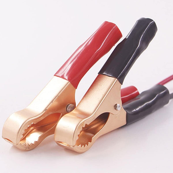 Charge Battery Charging Clamps 2Pc 50Amp Red Blk Cable Clamps Test Clips Automot