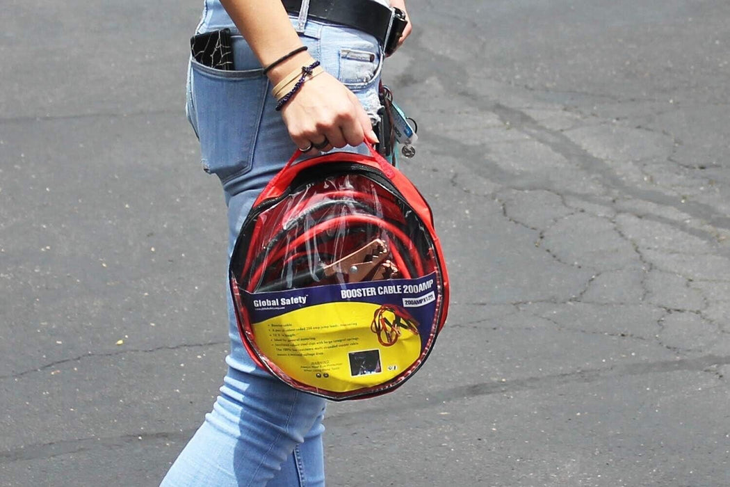 Charge 200 Amp Booster Cables - 2.7M long with Fully Enclosed Insulated Clamps