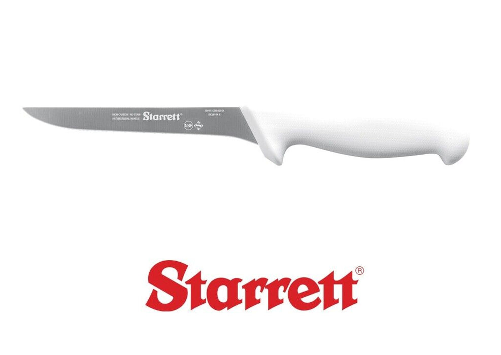 Starrett Butcher Knife Deboning with Curved Narrow Blade 6" (15cm) - BKW106-6