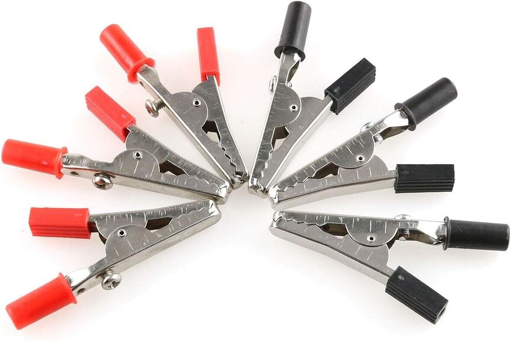 Charge Alligator Clips 12Pc 5Amp Cable Clamps Test Clips Automotive Auto Electri