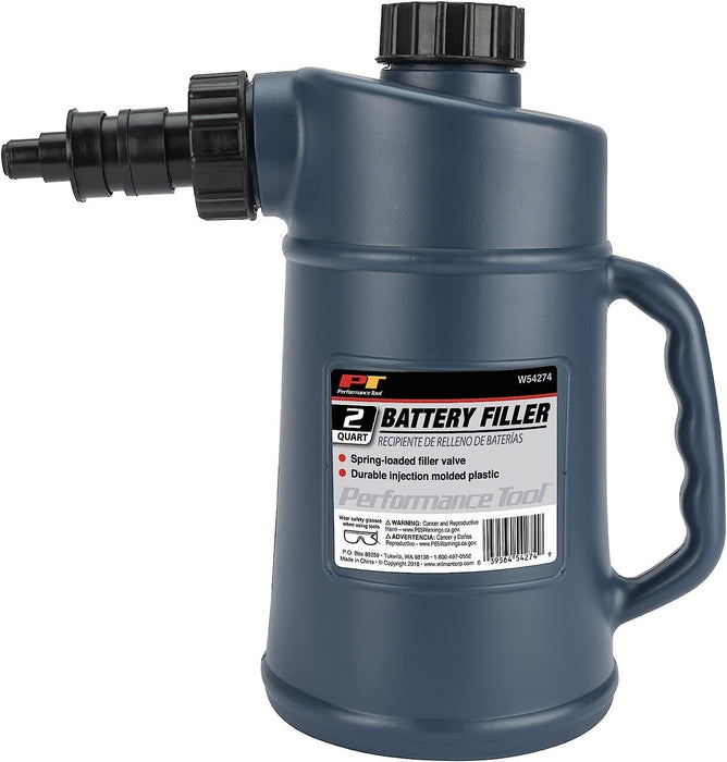 PK Tool Stone River Heavy Duty Battery Filler Bottle w Auto Shut-Off & Drip-Free