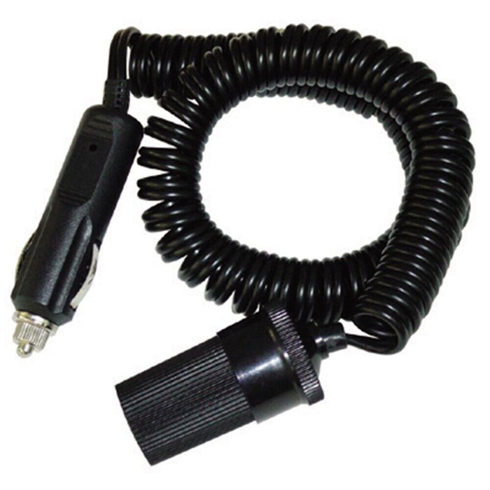 12V 24V COILED DC CAR CIGAR LIGHTER SOCKET POWER EXTENSION LEAD PLUG CABLE 2M