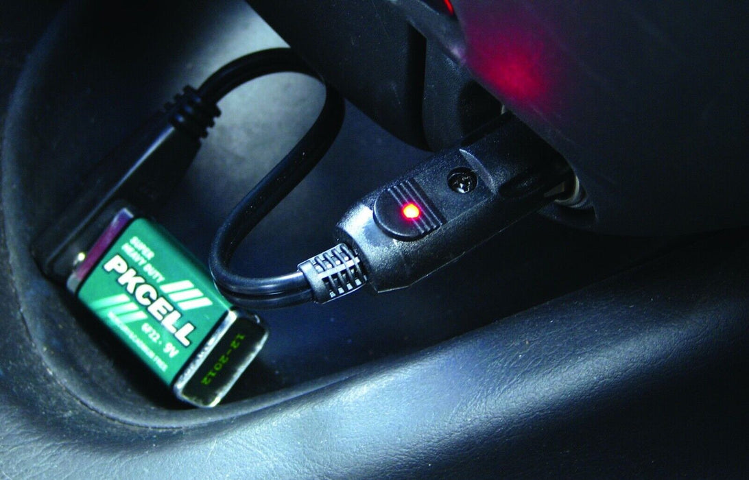 Charge Computer Memory Saver - with 9V Battery Insert into Cigarette Lighter