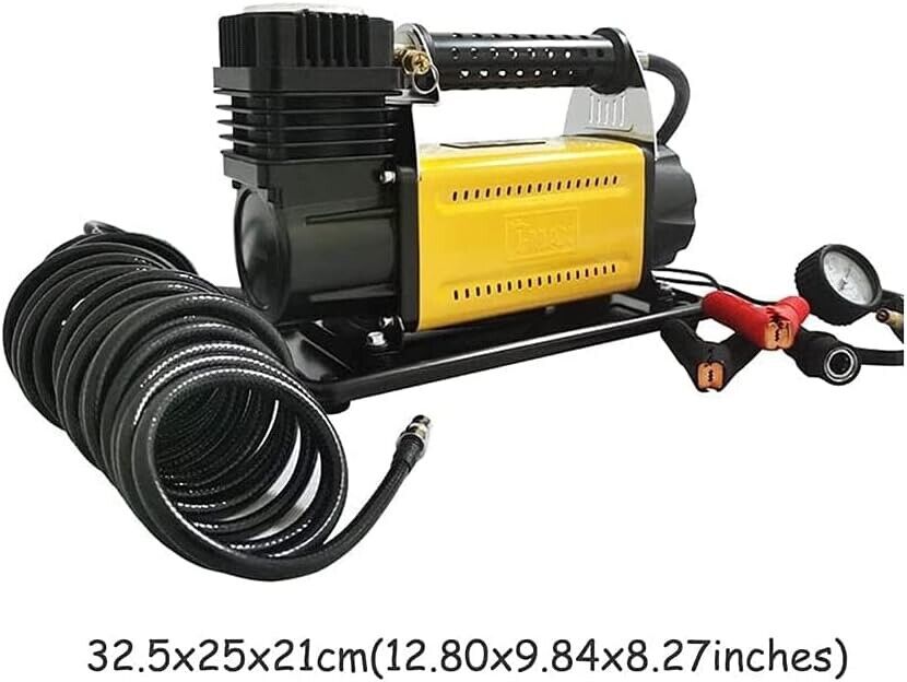 Air Compressor 12v 150psi 160 LPM 45 amp Quick Fill 5m Coiled Hose Carry Bag