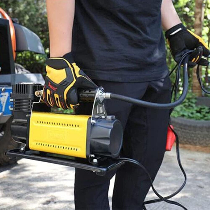 Air Compressor 12v 150psi 160 LPM 45 amp Quick Fill 5m Coiled Hose Carry Bag