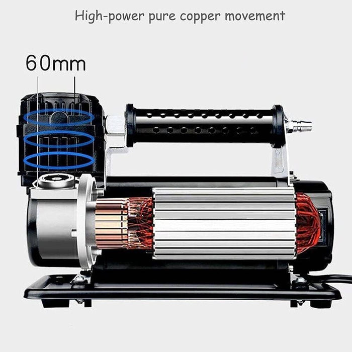 PK TOOL 4X4 HEAVY DUTY AIR COMPRESSOR 160L/MIN 12V  CAR CARAVAN TYRE INFLATOR