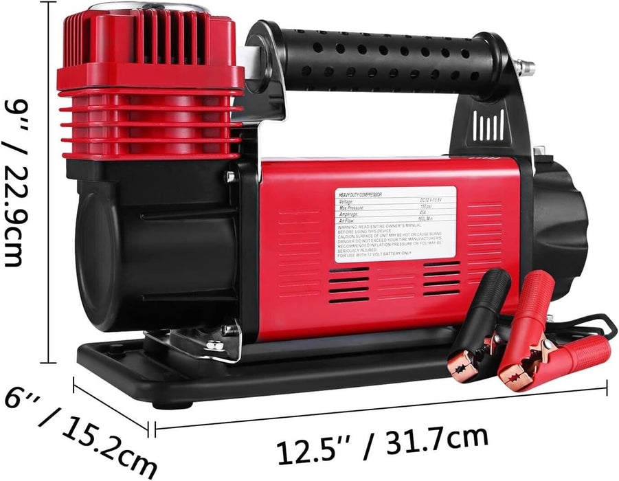 PK TOOL 4X4 HEAVY DUTY AIR COMPRESSOR 160L/MIN 12V  CAR CARAVAN TYRE INFLATOR
