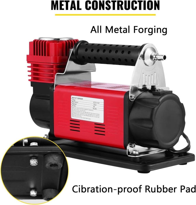 PK TOOL 4X4 HEAVY DUTY AIR COMPRESSOR 160L/MIN 12V  CAR CARAVAN TYRE INFLATOR