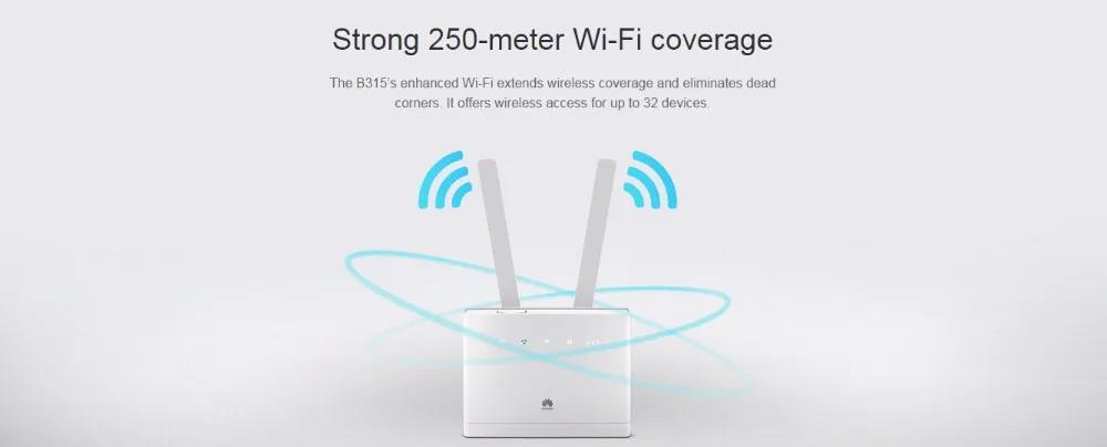Huawei B315s-608 Unlocked 4G/LTE CPE 150 Mbps Mobile Wi-Fi Router UNLOCKED