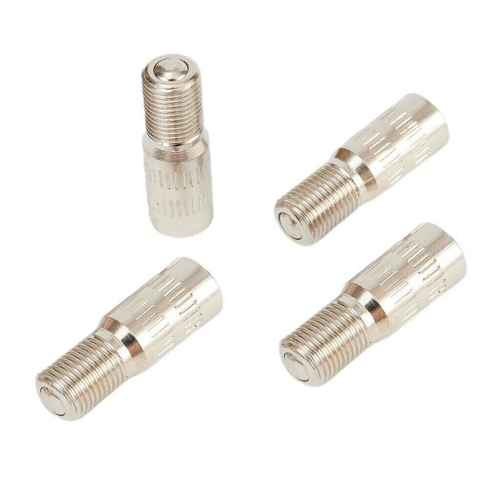 4PCS Car Vehicle 20mm Chrome Brass Tyre Wheel Valve Stem Cap Extension Extender