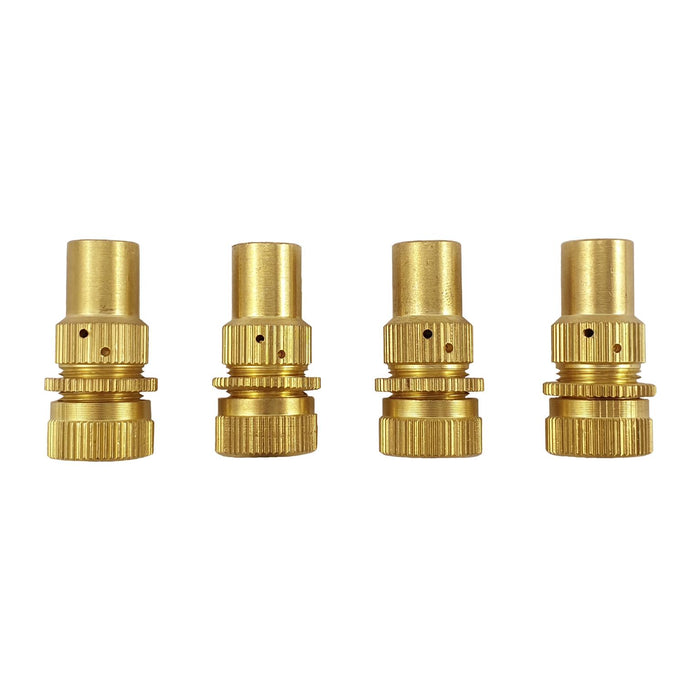 PK TOOL Tyre Deflator Valve Caps 4pc Set 6 - 30 PSI 100% Brass 4WD