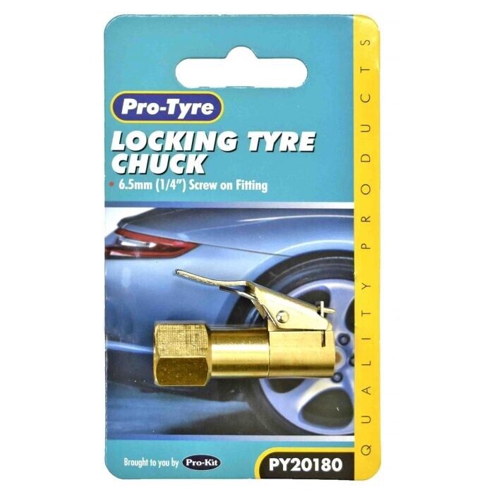 Protyre 6.5mm (1/4") Screw-On Locking Tyre Chuck Tyre Products Tyre Gauges Infl