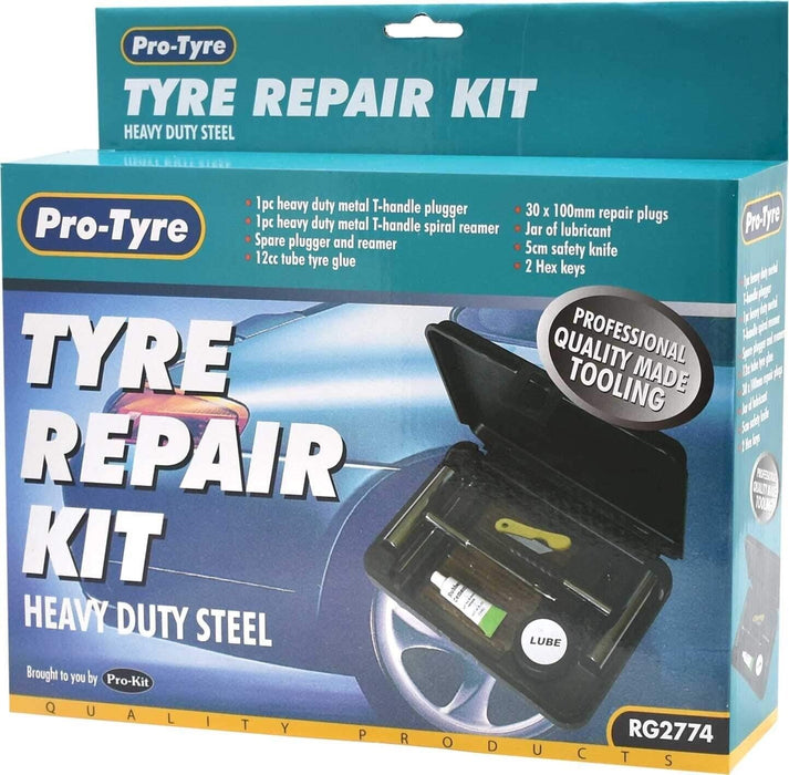 Protyre Tyre Puncture Repair Kit Heavy Duty 4WD Offroad Plugs Tubeless