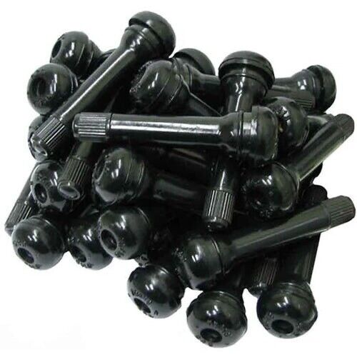 100x TR412 Car Auto Snap In Tyre (Tire) Valve Rubber Tubeless Short Valve Stems