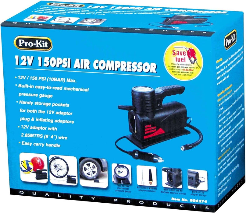 Protyre Air Compressor 250Psi Tyre Products Compressors Foot Hand Pumps Automot