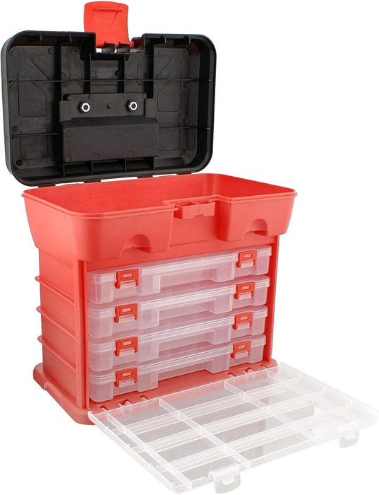 97✖️Storage Bin Part Organiser Drawers Cabinet Tool Box Chest Plastic Dividers