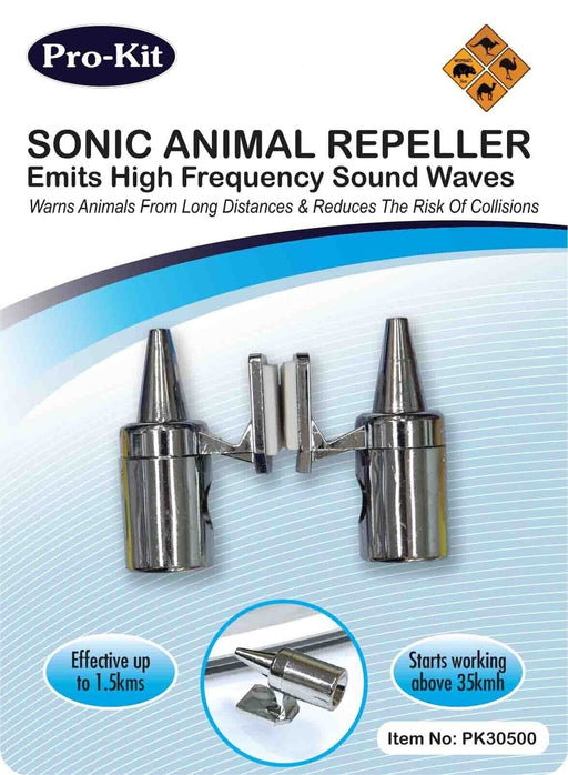 CHROME ANIMAL SONIC REPELLER DETERRENT SHU ROO CARAVAN CAMPING RV CAR MOTORHOME - FISHER DISCOUNT