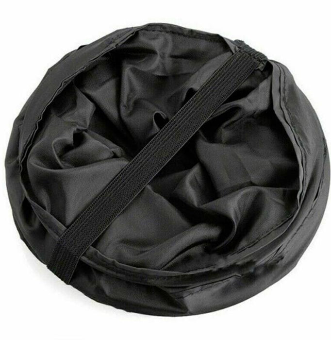 Auto Car Trash Rubbish Can w/Cover Folding Garbage Dust Dustbin Box Holder Bin