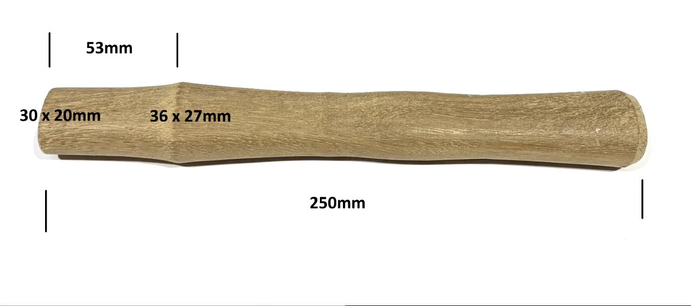 Club/Mash Handle 250mm Replacement Timber Hammer Wooden Spare   Made in AU