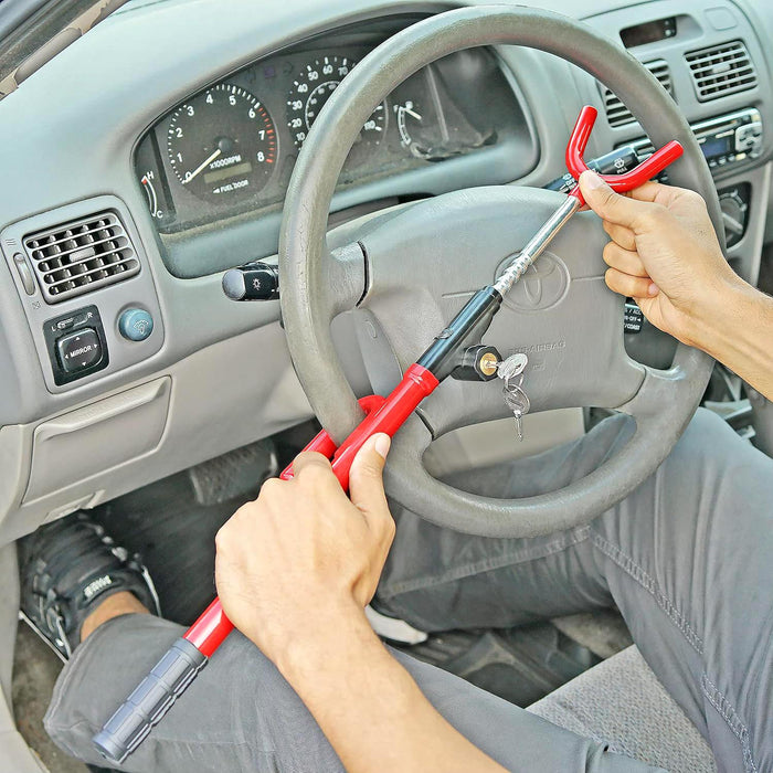 PRO-KIT  Heavy Duty Steering Wheel Lock Anti Theft Rotary Security Safe Van Car