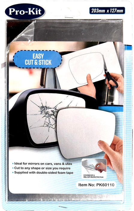 ProKit Quick Mirror Fix 203mm X127mm Mirrors Rear View Automotive Parts Service