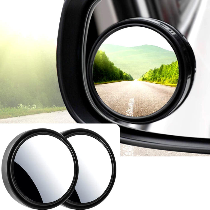 2x 50mmBlind Spot Car Mirror  Wide Angle Adjustable Rear Side View Convex Glass