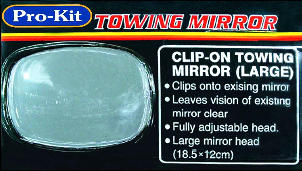 ProKit Mirror 1Pc Towing Large Clip On Mirrors Towing Side Truck Automotive 4WD