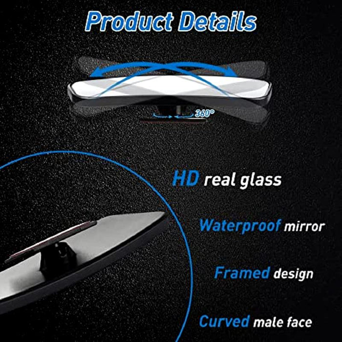 ProKit Mirror 2Pc Blind Spot Mini Rectangular Mirrors Spot Automotive Parts Serv