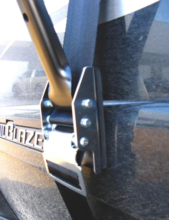 CARAVAN TOWING MIRROR HEAVY DUTY RATCHET STYLE - WITH EXTRA WIDE HOOK KIT!