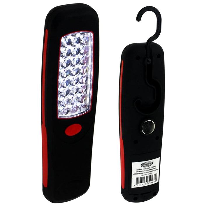PK TOOL  Illuminator 24 LED Work Light Rubber Casing Hook & Magnet Mount