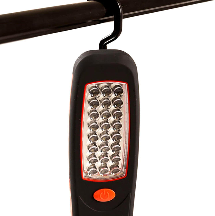 PK TOOL  Illuminator 24 LED Work Light Rubber Casing Hook & Magnet Mount