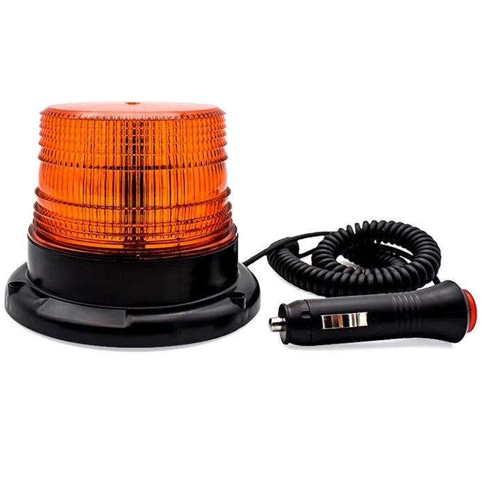Motolite 80 LED 12V 1.5mtr Lead AMBER LED STROBE LIGHT WITH MAGNETIC BASE SWITCH
