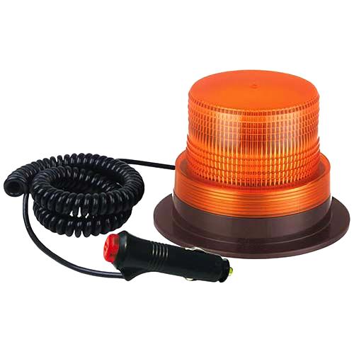 Motolite 80 LED 12V 1.5mtr Lead AMBER LED STROBE LIGHT WITH MAGNETIC BASE SWITCH