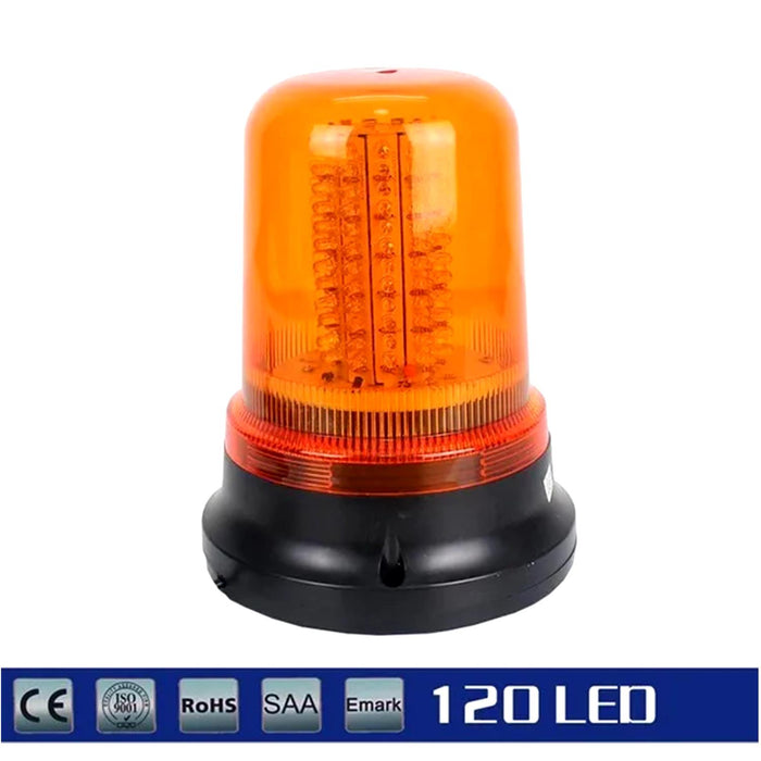Motolite 120 LED Warning Light Magnetic Base AMBER Surface Mount, LED Bulb, IP65