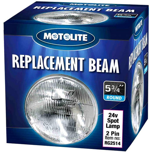 Motolite Spot Lamp Sealed Beam 5-3/4'' 24V/250W Lighting Aircraft Landing Flood - FISHER DISCOUNT