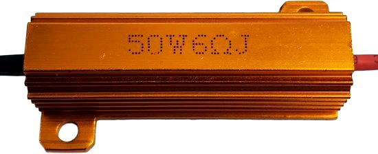 Motolite Resistor - for LED Globes 50W/6 Ohm Allows Blinker Blink at Normal Rate