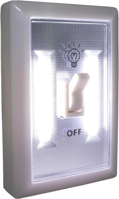 COB LED Lamp Switch Night Lights Battery Operated Cabinet Garage Light Bedside