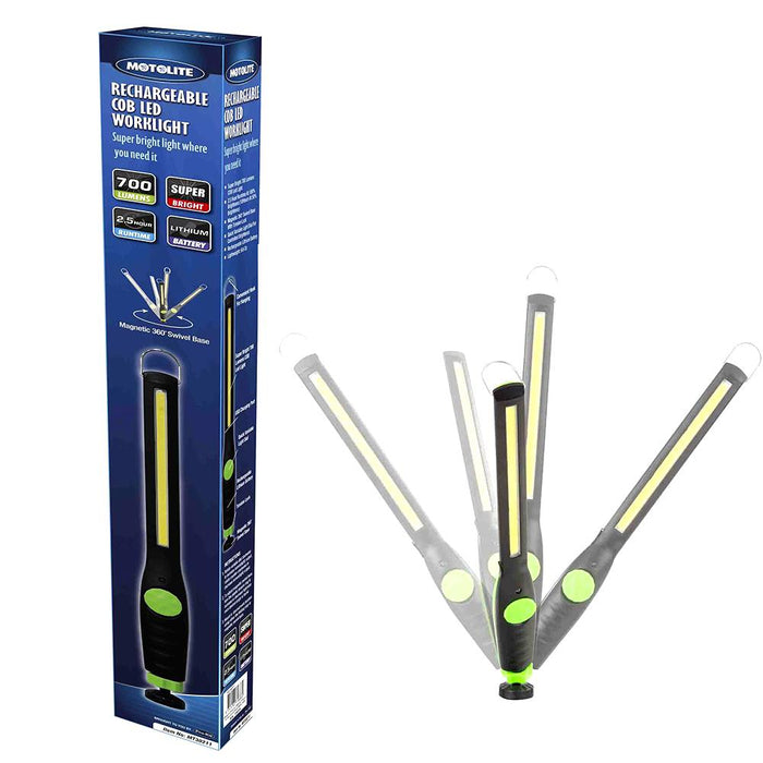 Motolite COB LED Work Light Magnetic Light Torch Flashlight USB Rechargeable