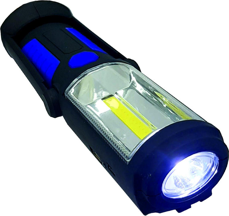Motolite Rechargable Worklight With 3W COB & 1W LED Torch - Magnetic Base