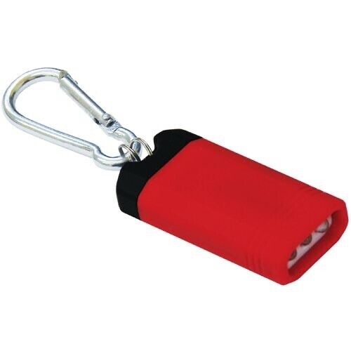 Motolite 1PC 3 LED Keyring Torch - Magnet Switch with Button Batteries