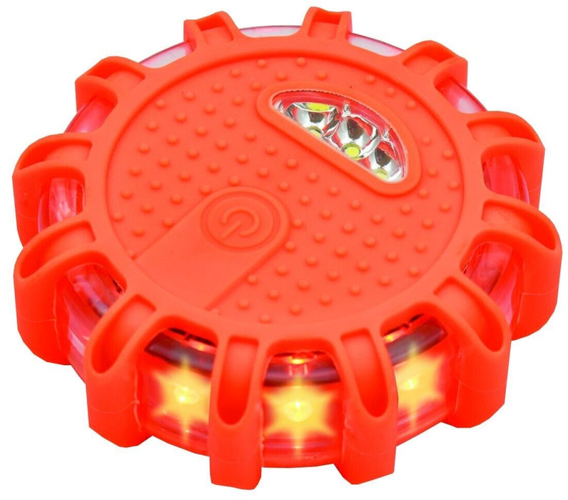 Motolite Emergency 360 Waterproof Disc Flare Strobe Light 15Leds Lighting 3 AAA