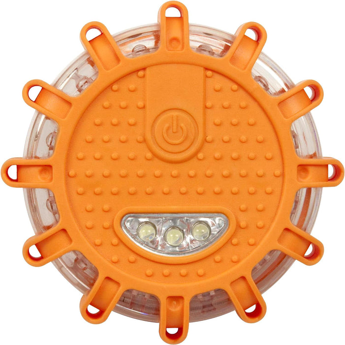 Motolite Emergency 360 Waterproof Disc Flare Strobe Light 15Leds Lighting 3 AAA