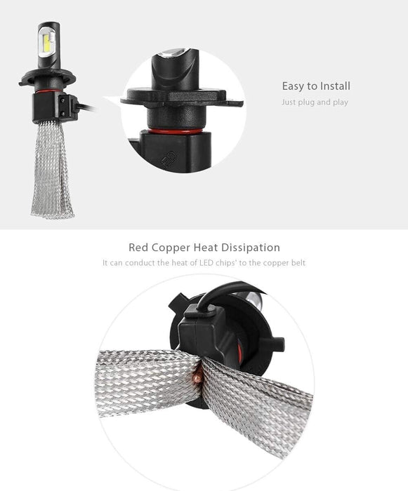 MOTOLITE  HB3/HB4 Ultinon Pro9100 LED Car Headlight Bulbs Kit +350% 5800K White
