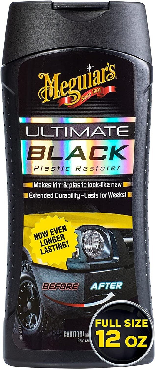 Meguiar's Ultimate Black Plastic Restorer - G15812 (12 fl oz/355mL) - FISHER DISCOUNT
